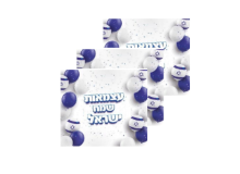 מפיות עצמאות שמח בלונים 20 יח' - כחול לבן